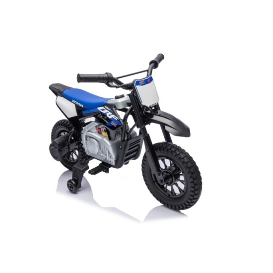 JOKO Elektrická Motorka HONDA CFR450R, penové kolesá, kožené sedadlo, čierna