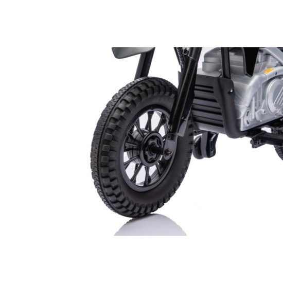 JOKO Elektrická Motorka HONDA CFR450R, penové kolesá, kožené sedadlo, čierna