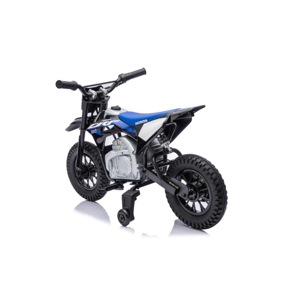 JOKO Elektrická Motorka HONDA CFR450R, penové kolesá, kožené sedadlo, čierna