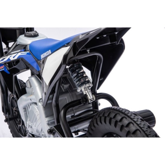JOKO Elektrická Motorka HONDA CFR450R, penové kolesá, kožené sedadlo, čierna