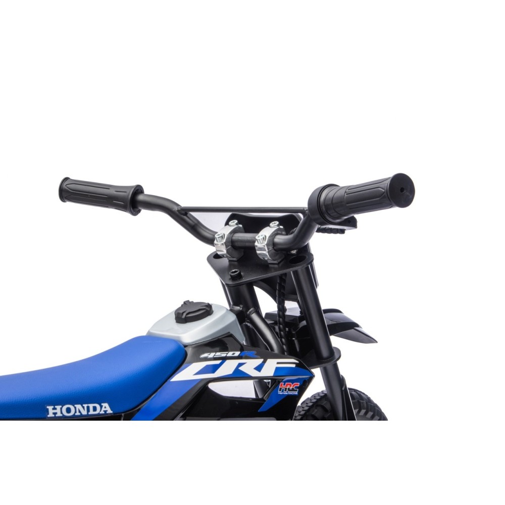JOKO Elektrická Motorka HONDA CFR450R, penové kolesá, kožené sedadlo, čierna