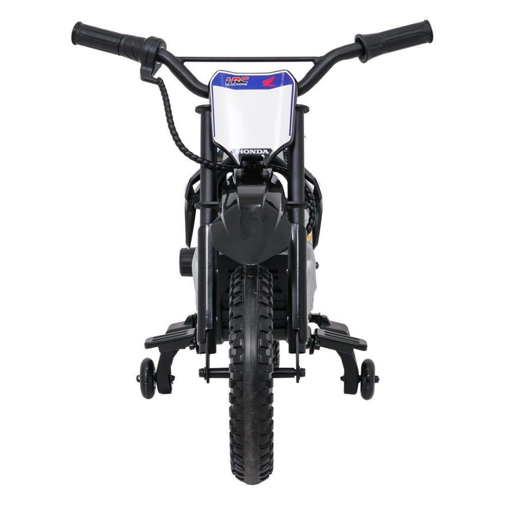 JOKO Elektrická Motorka HONDA CFR450R, penové kolesá, kožené sedadlo, čierna