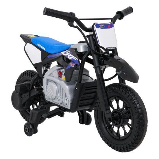JOKO Elektrická Motorka HONDA CFR450R, penové kolesá, kožené sedadlo, čierna