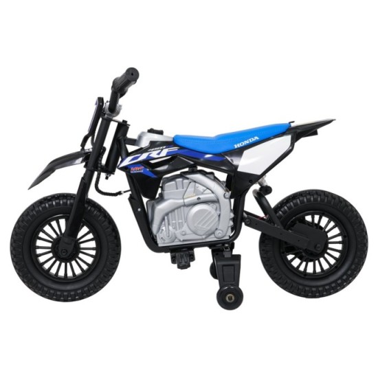 JOKO Elektrická Motorka HONDA CFR450R, penové kolesá, kožené sedadlo, čierna