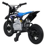 JOKO Elektrická Motorka HONDA CFR450R, penové kolesá, kožené sedadlo, čierna