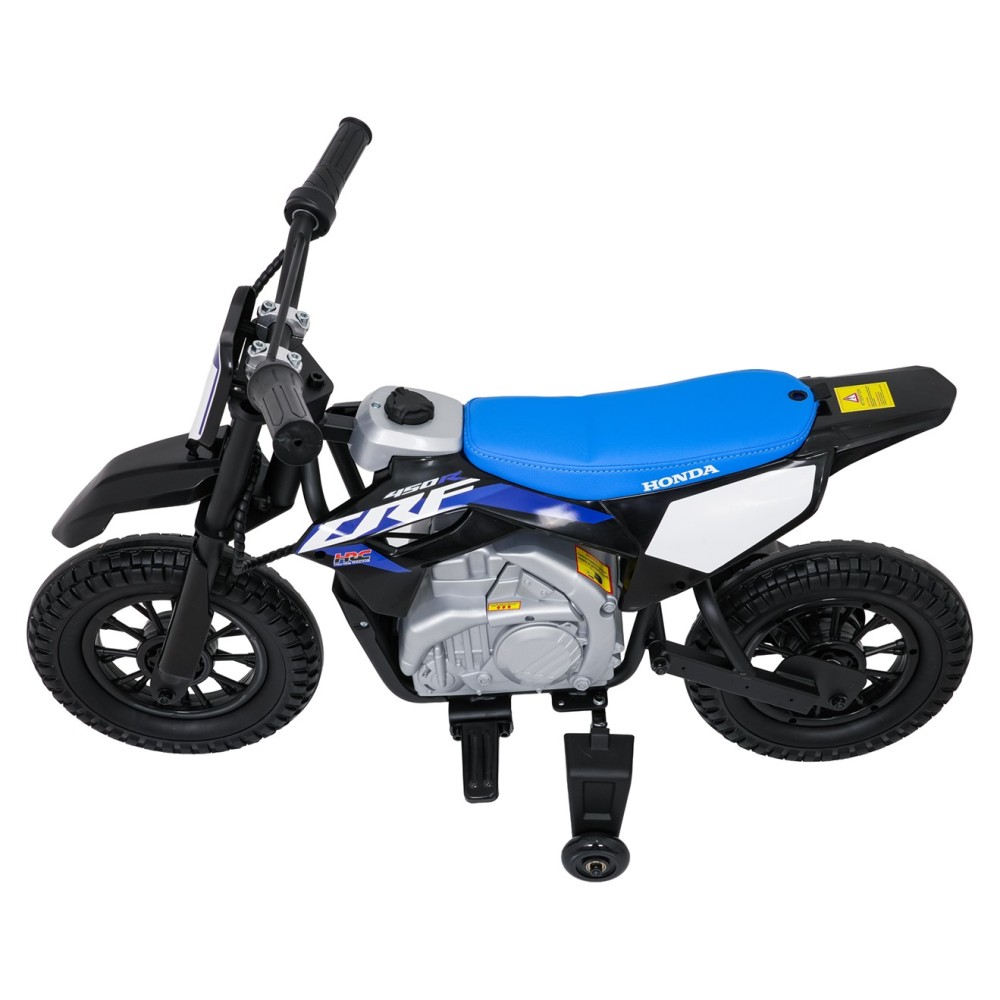 JOKO Elektrická Motorka HONDA CFR450R, penové kolesá, kožené sedadlo, čierna