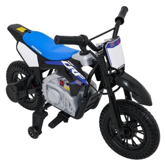 JOKO Elektrická Motorka HONDA CFR450R, penové kolesá, kožené sedadlo, čierna