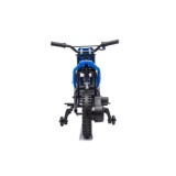 JOKO Elektrická Motorka HONDA CFR450R, penové kolesá, kožené sedadlo, modrá