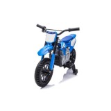 JOKO Elektrická Motorka HONDA CFR450R, penové kolesá, kožené sedadlo, modrá