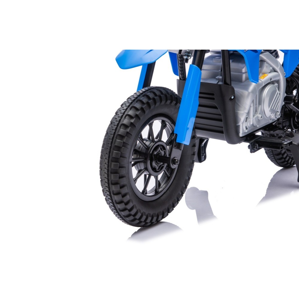 JOKO Elektrická Motorka HONDA CFR450R, penové kolesá, kožené sedadlo, modrá