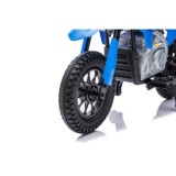 JOKO Elektrická Motorka HONDA CFR450R, penové kolesá, kožené sedadlo, modrá