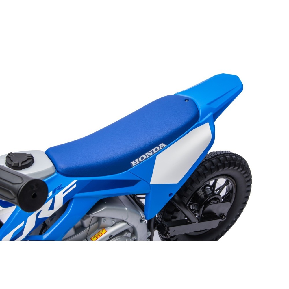 JOKO Elektrická Motorka HONDA CFR450R, penové kolesá, kožené sedadlo, modrá