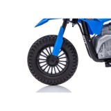 JOKO Elektrická Motorka HONDA CFR450R, penové kolesá, kožené sedadlo, modrá