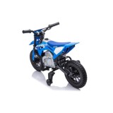 JOKO Elektrická Motorka HONDA CFR450R, penové kolesá, kožené sedadlo, modrá