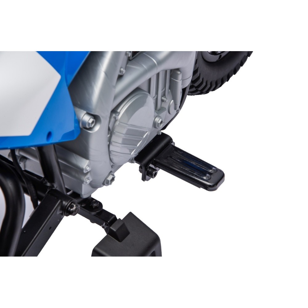 JOKO Elektrická Motorka HONDA CFR450R, penové kolesá, kožené sedadlo, modrá