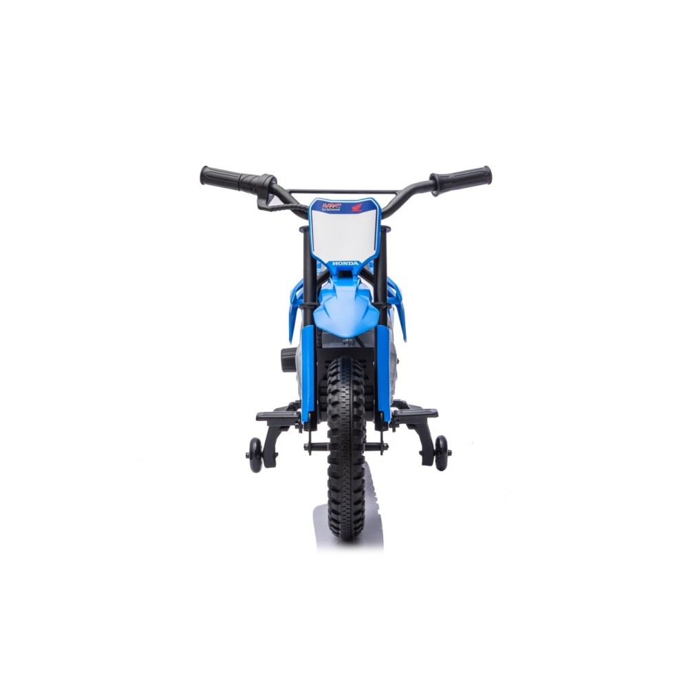 JOKO Elektrická Motorka HONDA CFR450R, penové kolesá, kožené sedadlo, modrá