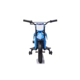 JOKO Elektrická Motorka HONDA CFR450R, penové kolesá, kožené sedadlo, modrá