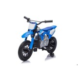 JOKO Elektrická Motorka HONDA CFR450R, penové kolesá, kožené sedadlo, modrá