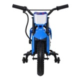 JOKO Elektrická Motorka HONDA CFR450R, penové kolesá, kožené sedadlo, modrá