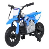 JOKO Elektrická Motorka HONDA CFR450R, penové kolesá, kožené sedadlo, modrá
