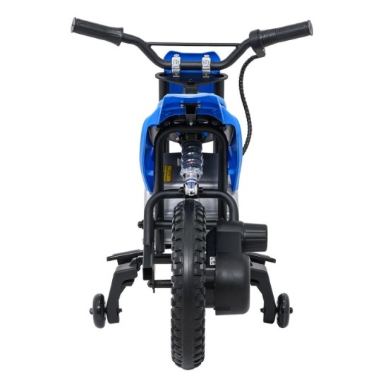 JOKO Elektrická Motorka HONDA CFR450R, penové kolesá, kožené sedadlo, modrá