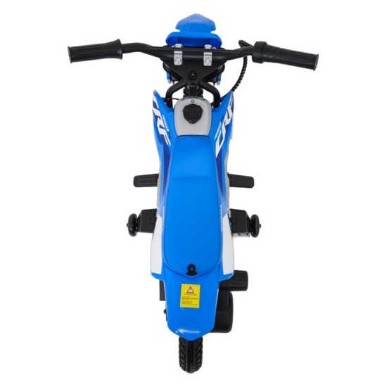 JOKO Elektrická Motorka HONDA CFR450R, penové kolesá, kožené sedadlo, modrá