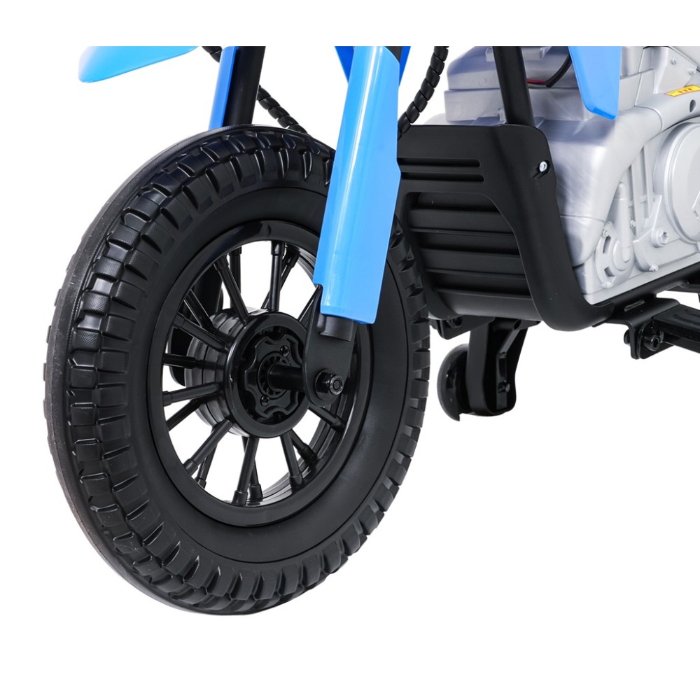 JOKO Elektrická Motorka HONDA CFR450R, penové kolesá, kožené sedadlo, modrá