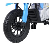 JOKO Elektrická Motorka HONDA CFR450R, penové kolesá, kožené sedadlo, modrá