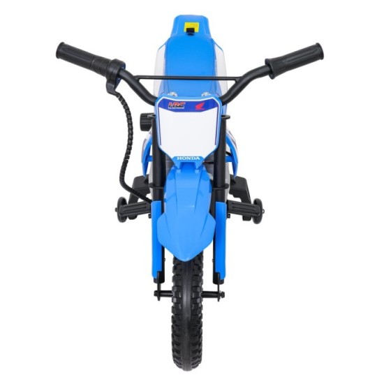 JOKO Elektrická Motorka HONDA CFR450R, penové kolesá, kožené sedadlo, modrá