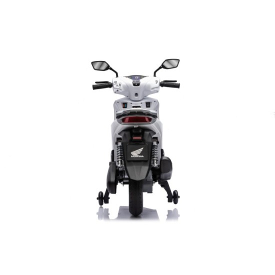 JOKO Elektrická Motorka Skúter HONDA SH125I, penové kolesá, kožené sedadlo, biela
