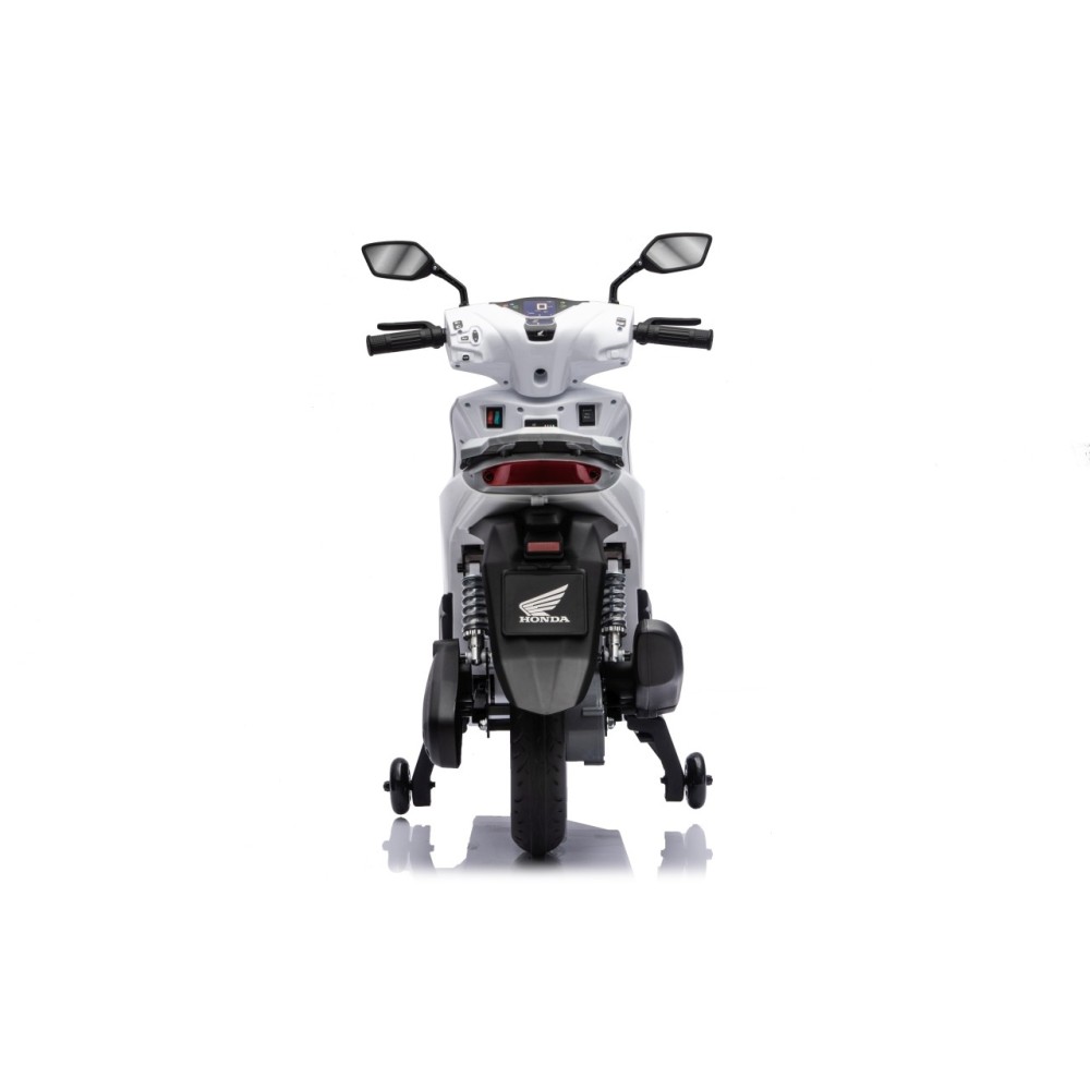 JOKO Elektrická Motorka Skúter HONDA SH125I, penové kolesá, kožené sedadlo, biela
