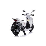 JOKO Elektrická Motorka Skúter HONDA SH125I, penové kolesá, kožené sedadlo, biela