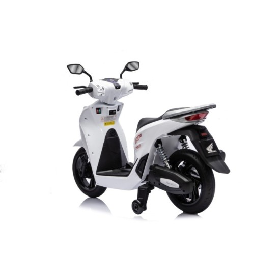 JOKO Elektrická Motorka Skúter HONDA SH125I, penové kolesá, kožené sedadlo, biela