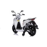 JOKO Elektrická Motorka Skúter HONDA SH125I, penové kolesá, kožené sedadlo, biela