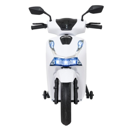 JOKO Elektrická Motorka Skúter HONDA SH125I, penové kolesá, kožené sedadlo, biela