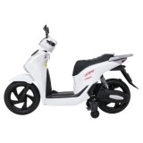 JOKO Elektrická Motorka Skúter HONDA SH125I, penové kolesá, kožené sedadlo, biela