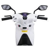 JOKO Elektrická Motorka Skúter HONDA SH125I, penové kolesá, kožené sedadlo, biela
