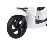 JOKO Elektrická Motorka Skúter HONDA SH125I, penové kolesá, kožené sedadlo, biela