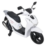 JOKO Elektrická Motorka Skúter HONDA SH125I, penové kolesá, kožené sedadlo, biela