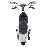 JOKO Elektrická Motorka Skúter HONDA SH125I, penové kolesá, kožené sedadlo, biela