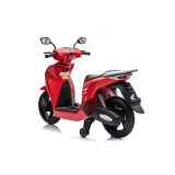 JOKO Elektrická Motorka Skúter HONDA SH125I, penové kolesá, kožené sedadlo, červená
