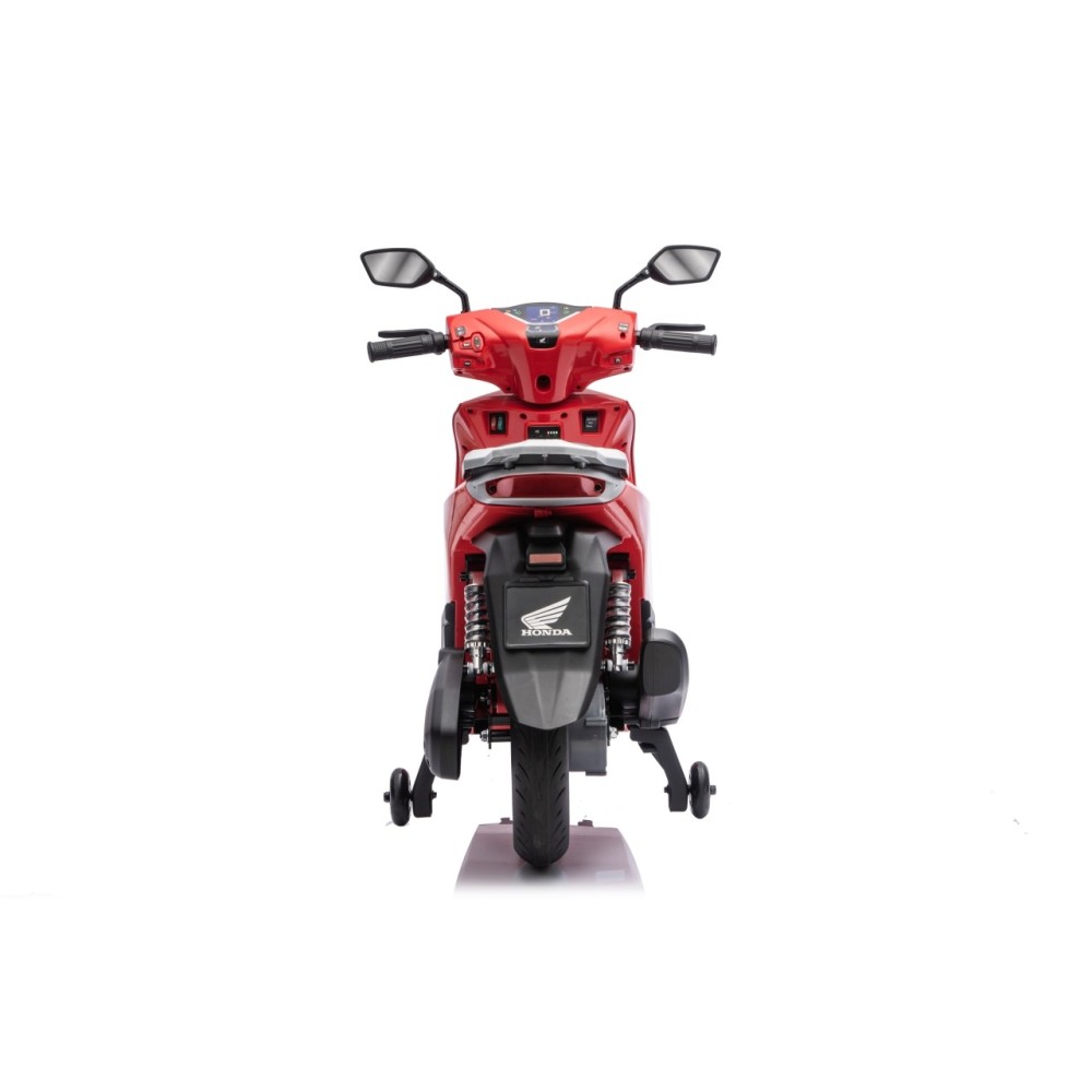 JOKO Elektrická Motorka Skúter HONDA SH125I, penové kolesá, kožené sedadlo, červená