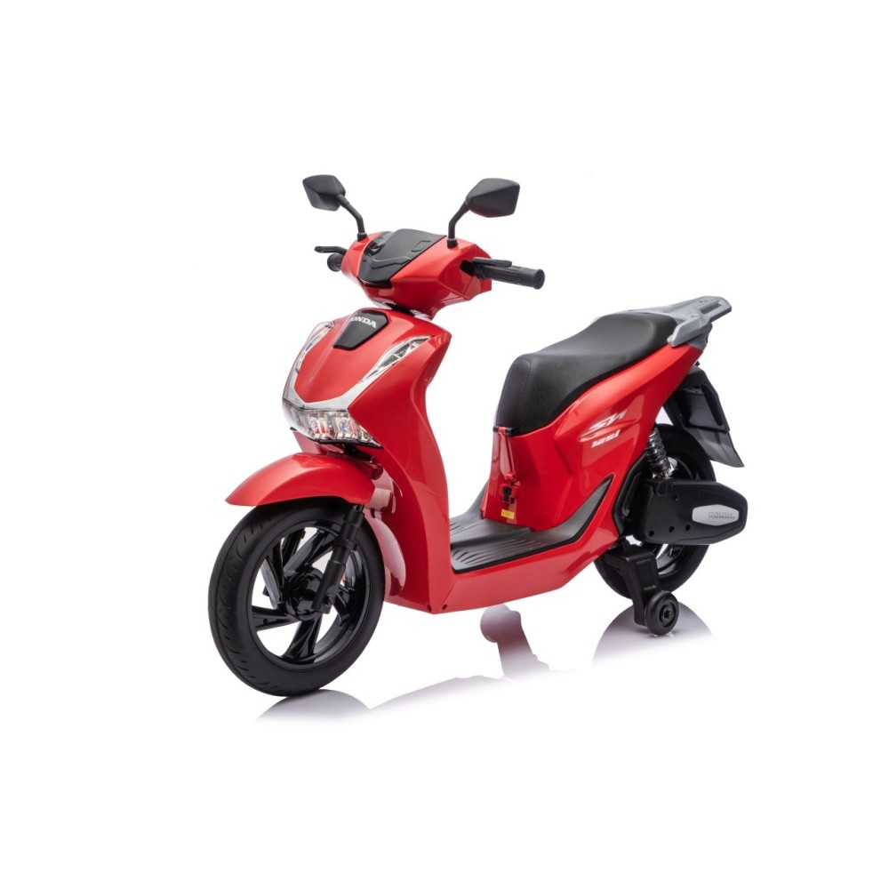 JOKO Elektrická Motorka Skúter HONDA SH125I, penové kolesá, kožené sedadlo, červená