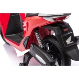 JOKO Elektrická Motorka Skúter HONDA SH125I, penové kolesá, kožené sedadlo, červená