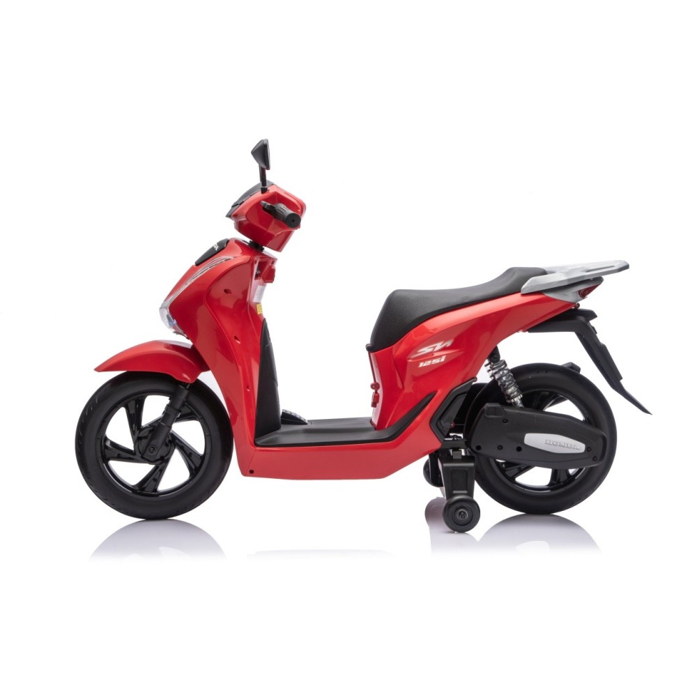JOKO Elektrická Motorka Skúter HONDA SH125I, penové kolesá, kožené sedadlo, červená