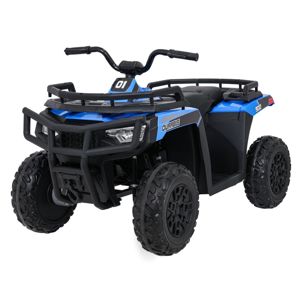 JOKO Elektrická štvorkolka WOLF 4x200W ATV, penové kolesá, kožené sedadlo, nosnosť 60kg, diaľkové ovládanie, modrá