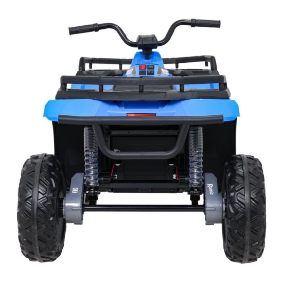 JOKO Elektrická štvorkolka WOLF 4x200W ATV, penové kolesá, kožené sedadlo, nosnosť 60kg, diaľkové ovládanie, modrá