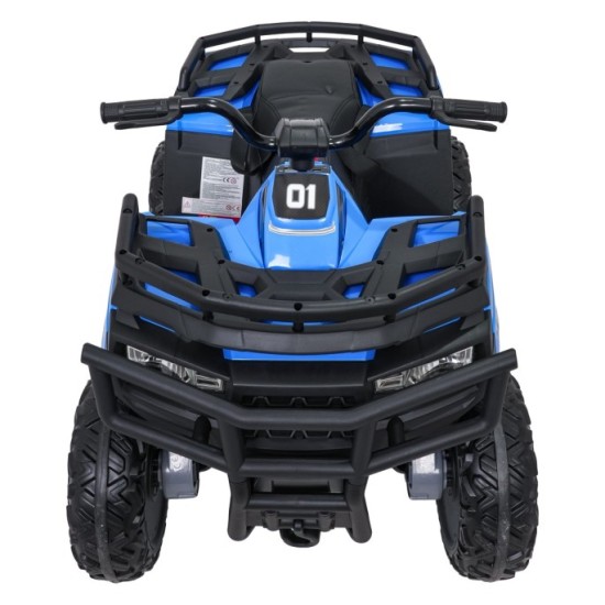 JOKO Elektrická štvorkolka WOLF 4x200W ATV, penové kolesá, kožené sedadlo, nosnosť 60kg, diaľkové ovládanie, modrá
