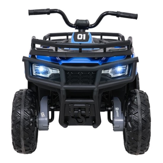 JOKO Elektrická štvorkolka WOLF 4x200W ATV, penové kolesá, kožené sedadlo, nosnosť 60kg, diaľkové ovládanie, modrá