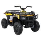 JOKO Elektrická štvorkolka WOLF 4x200W ATV, penové kolesá, kožené sedadlo, nosnosť 60kg, diaľkové ovládanie, žltá
